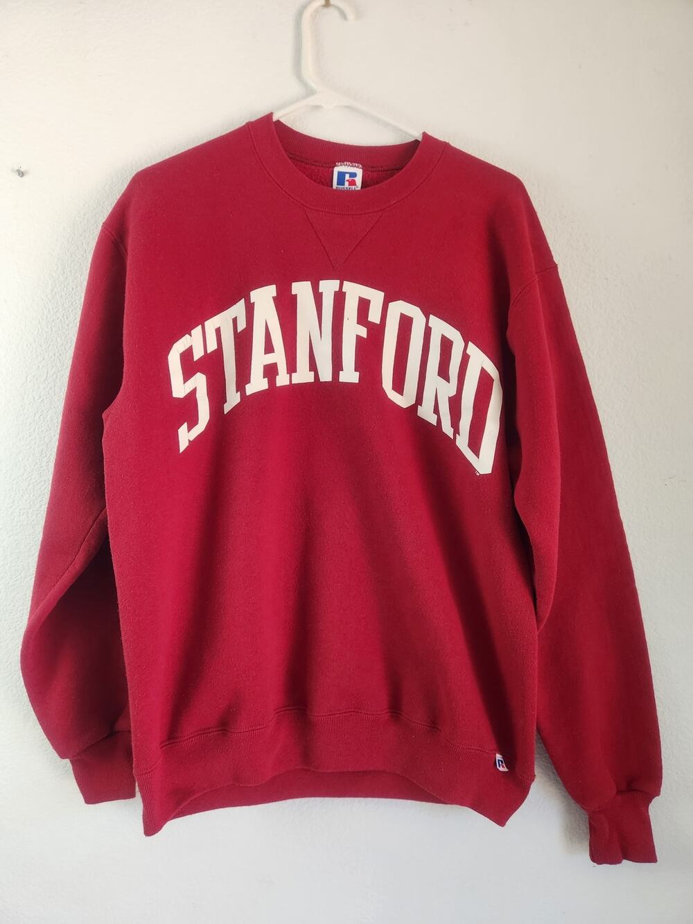 Vintage Stanford Red Sweatshirt Unisex Large Russell Athletic Made in USA